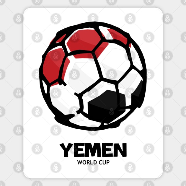 Yemen Football Country Flag Magnet by KewaleeTee